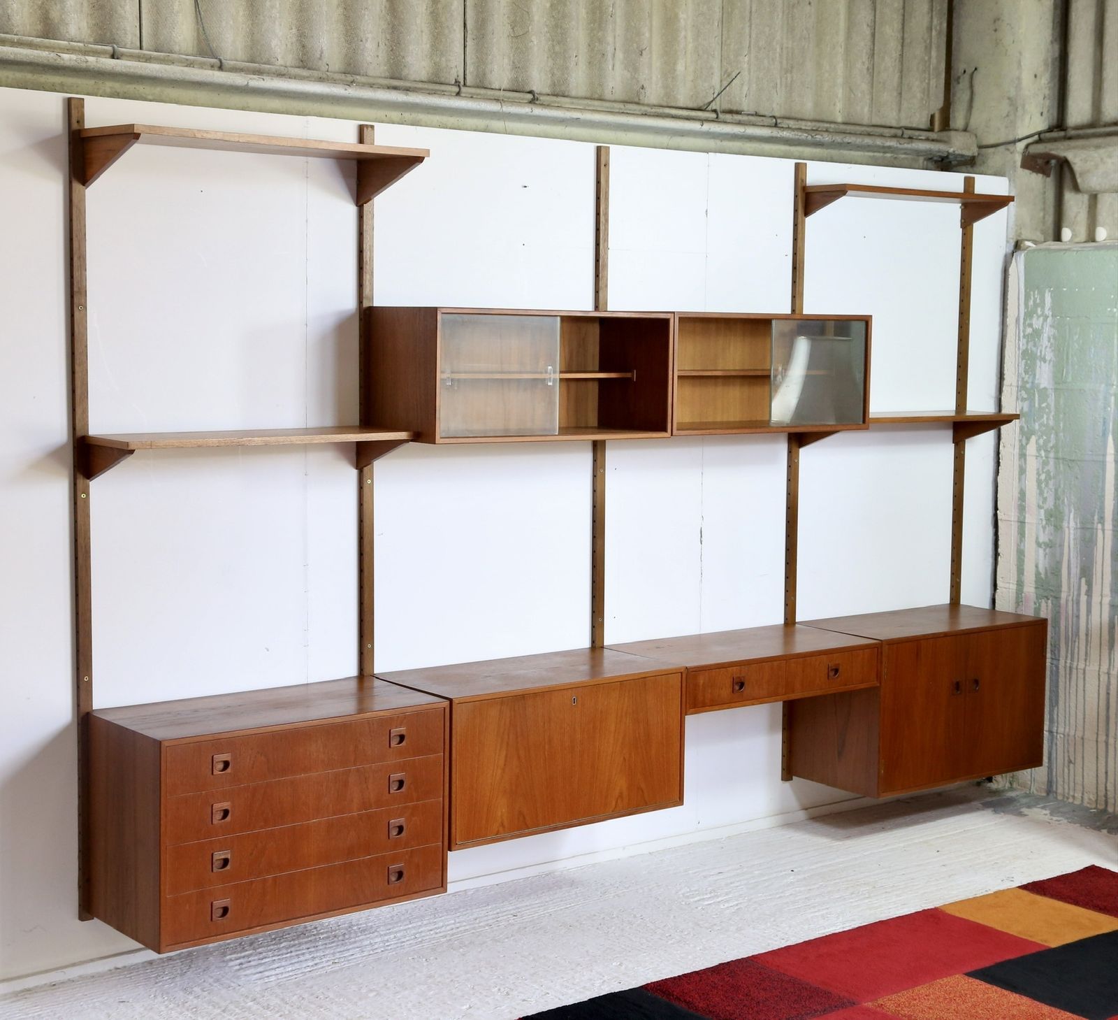 Danish Mid Century Modern Wall Unit, Rud Thygesen & Johnny Sorensen For Hansen & Guldborg Furniture photo 5500.0