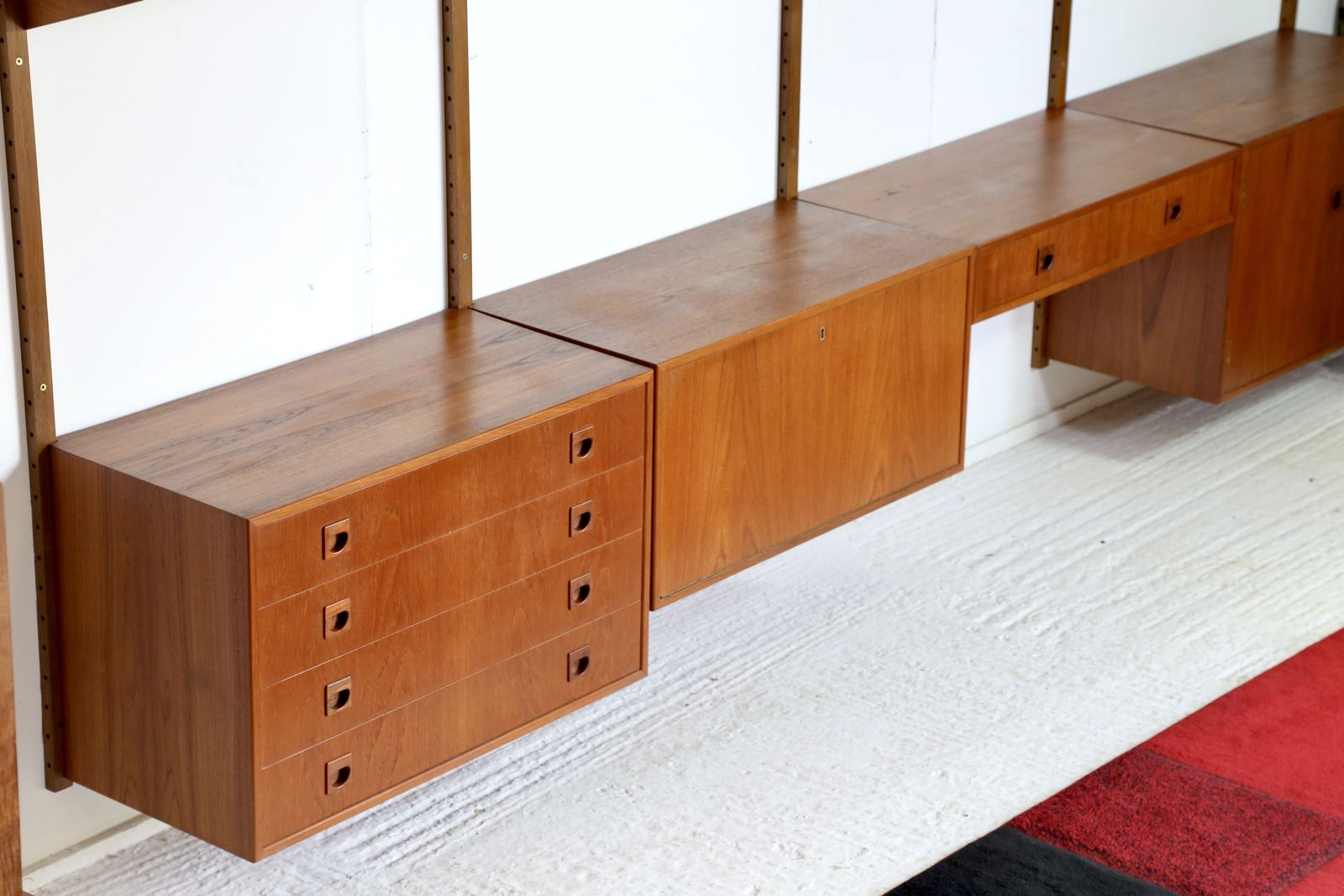 Danish Mid Century Modern Wall Unit, Rud Thygesen & Johnny Sorensen For Hansen & Guldborg Furniture photo vintage