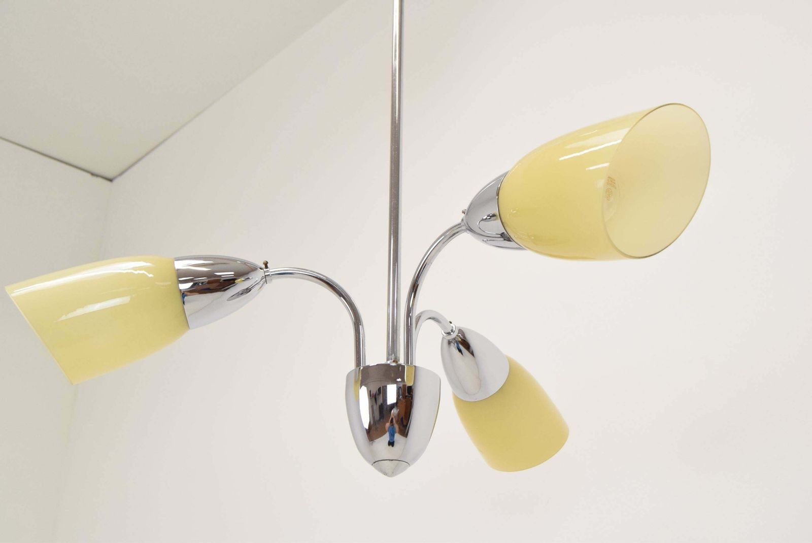 Mid Century Designed Chandelier By Elektroinstala Decin, Czechoslovakia, 1970's. £321.59 photo Lighting