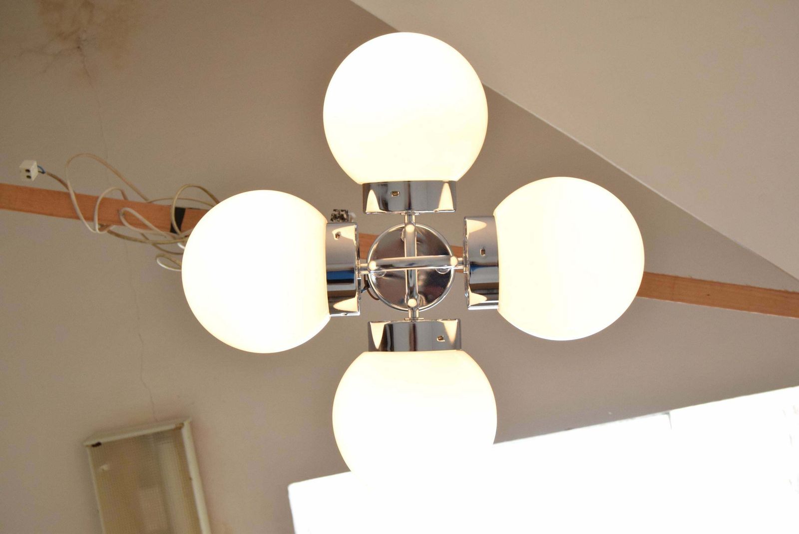 473.0 Mid Century Designed Chandelier By Jílové U Děčín, Czechoslovakia, 1970's. photo