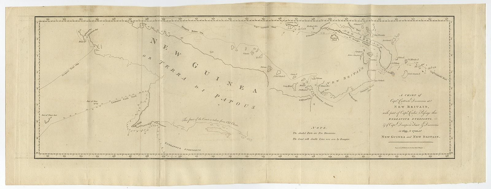 Antique Map Of New Guinea And New Britain
