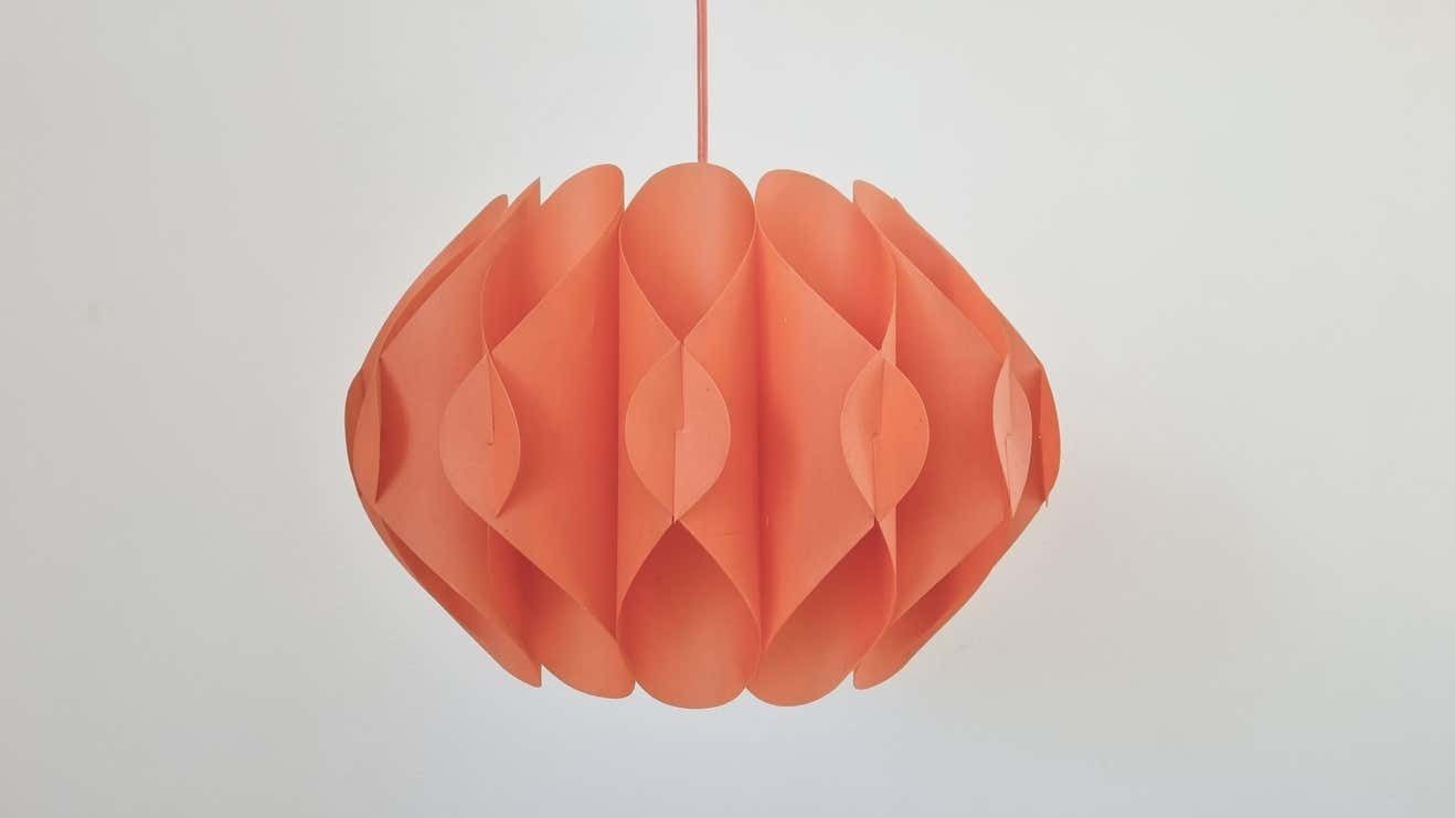 Midcentury Pendant 'Butterfly' Lars Schiøler For Hoyrup, Denmark, 1960s photo Lighting