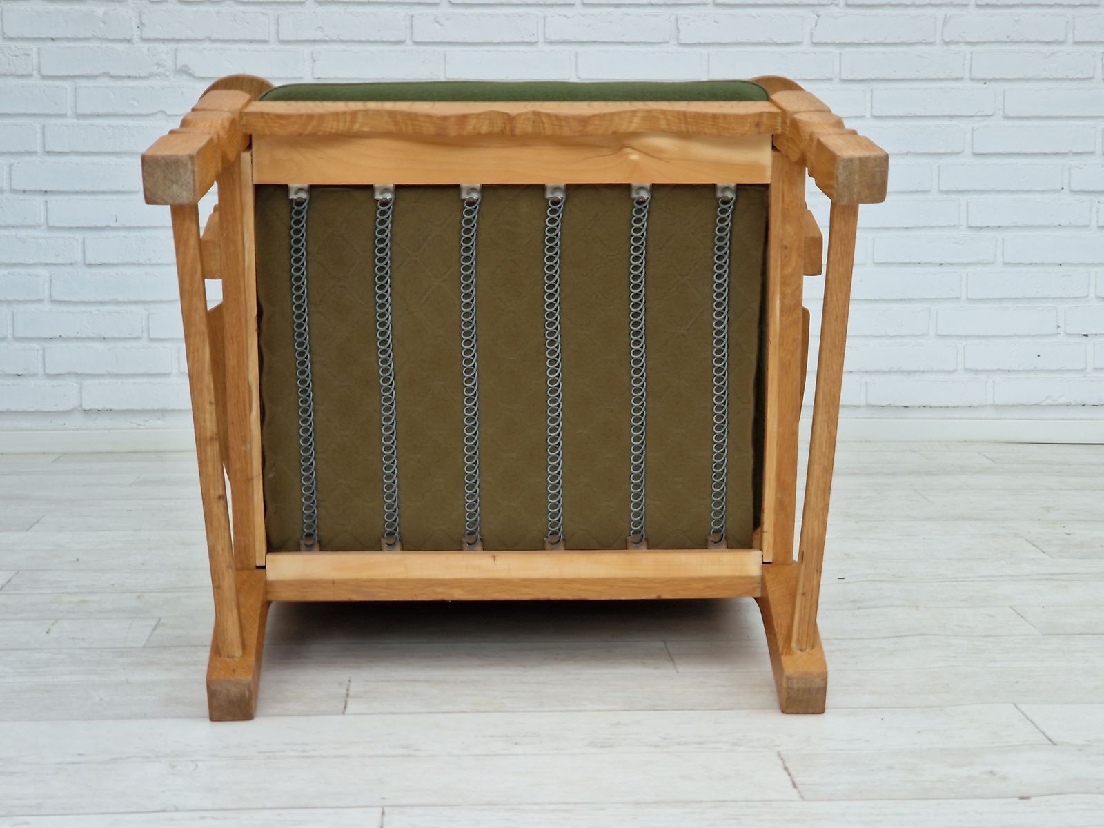 60s, Highback Armchair, Danish Design, Henning Kjærnulf Style, Original Very Good Condition. photo vinterior