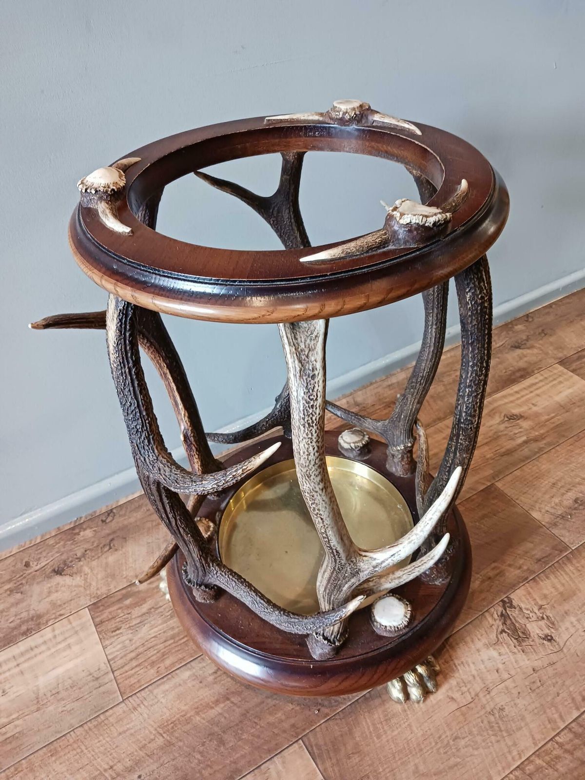 Anthony Redmile Umbrella Stick Stand, Antler, Hardwood & Brass photo 880.0