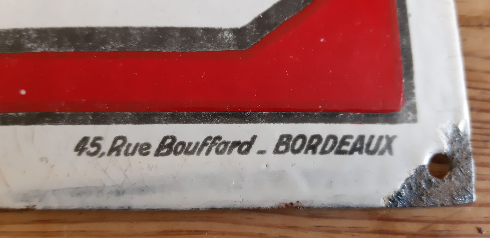 Enamel Plate France Of Bordeaux And The South West photo for sale