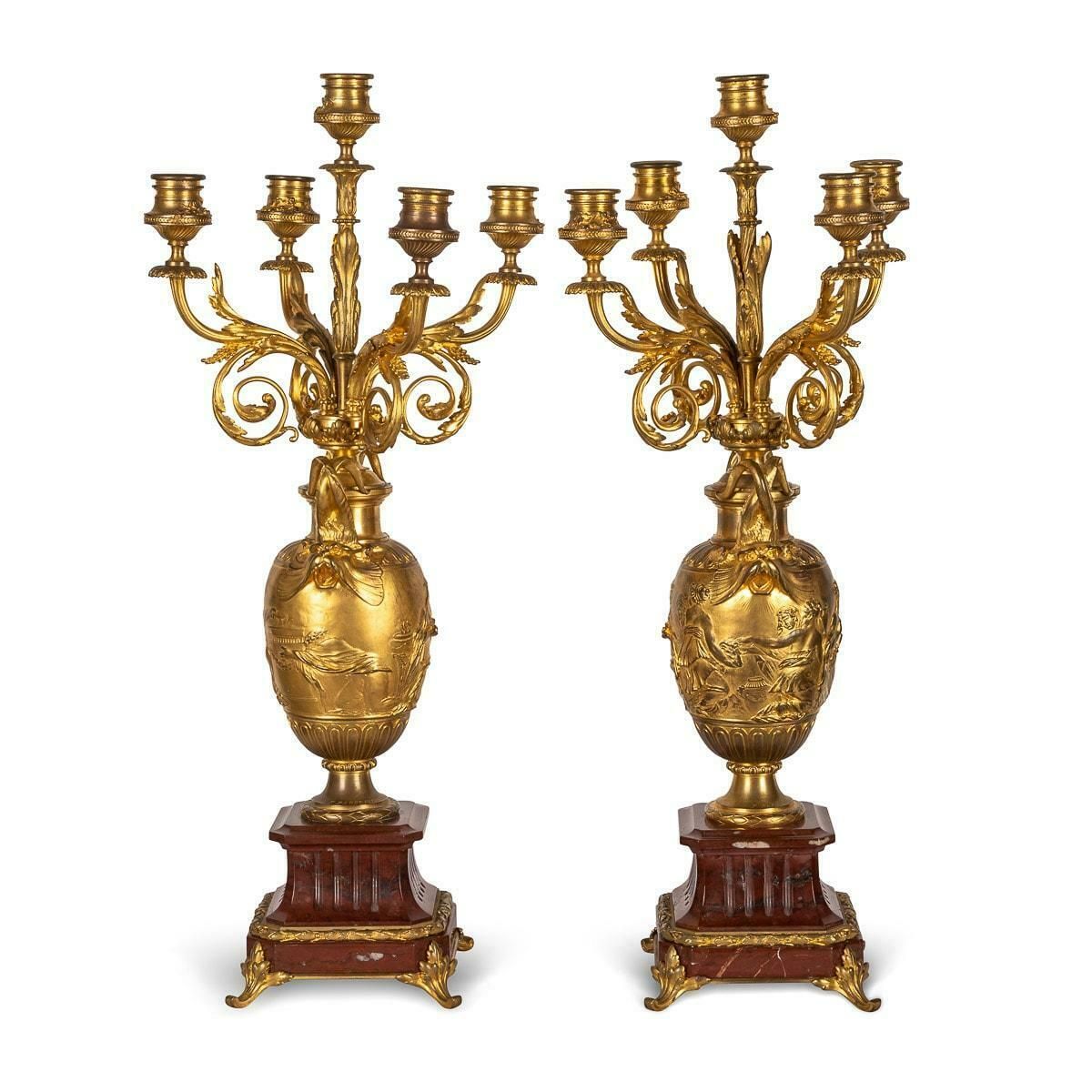 19th Century French Pair Of Candelabra By Ferdinand Barbedienne, C.1870 photo 4595.0