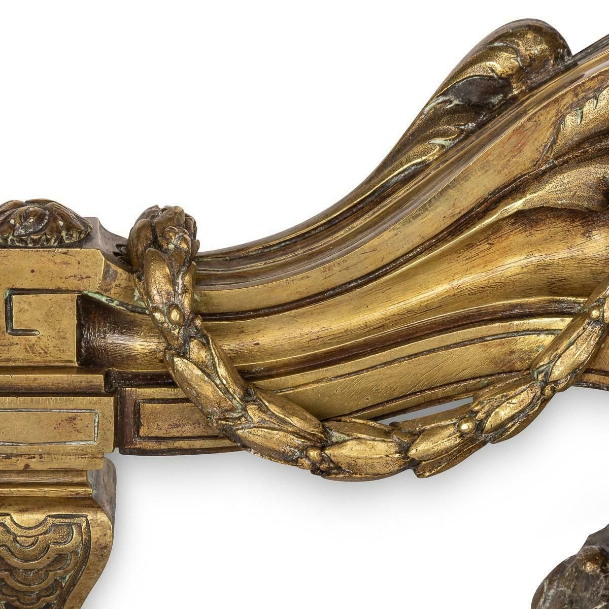 18th Century French Pair Of Ormolu Bronze Fireplace Chenets, C.1750 photo Home Fixtures