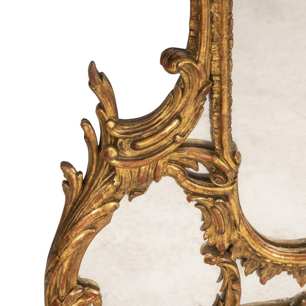 19th Century French Rococo Carved Giltwood Mirror, C.1860 photo Home Decor
