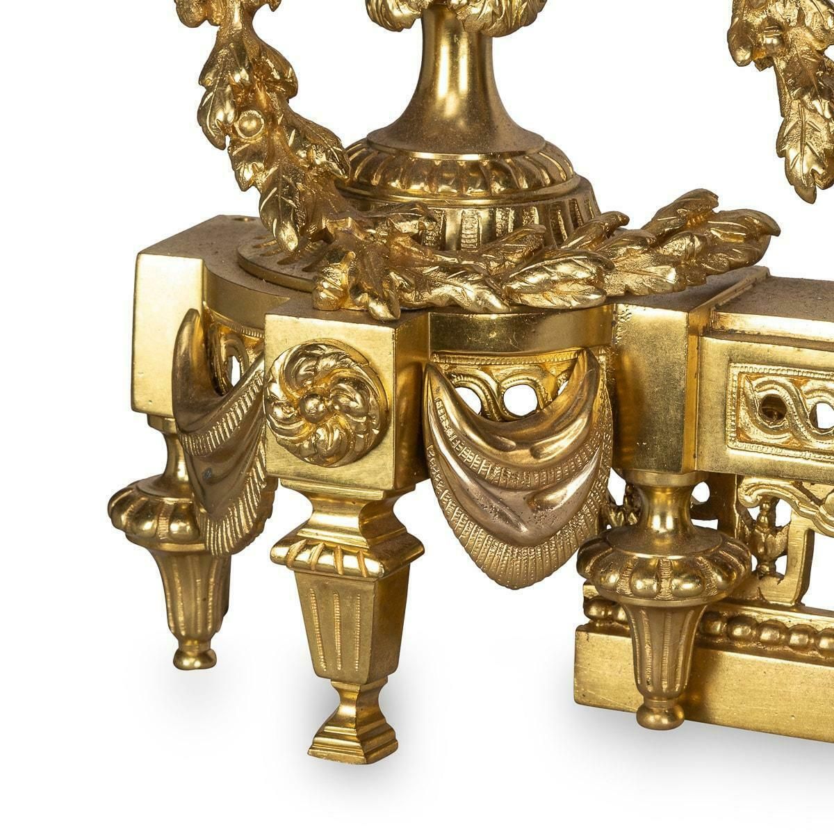 19th Century Ormolu Style Fireplace Chenets photo Home Fixtures
