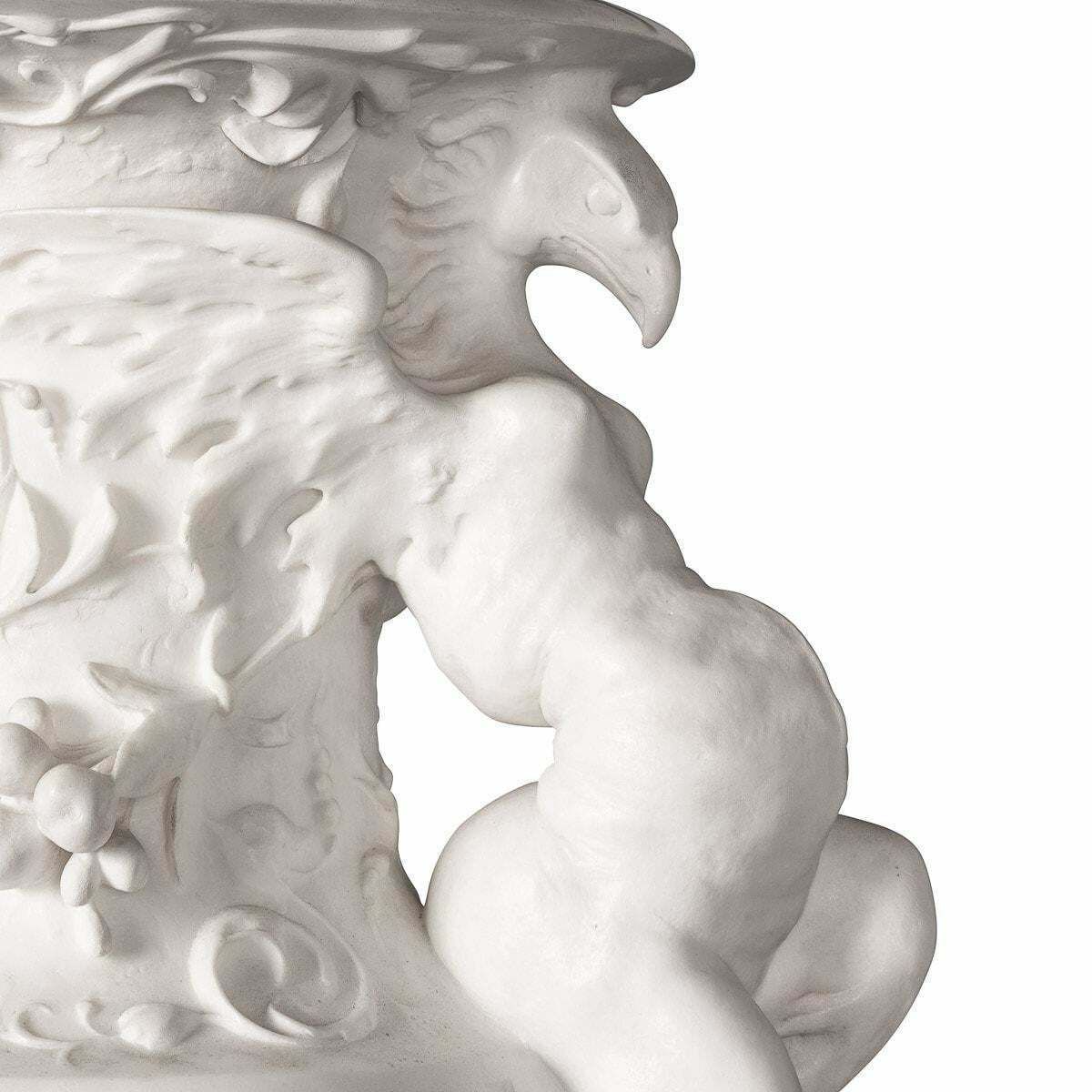 photo furniture 19th Century Italian Marble Vase Decorated With An Eagle, C.1890