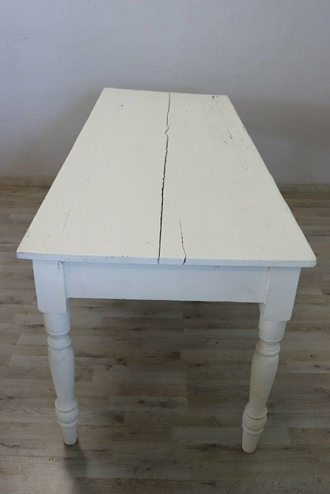 Long Antique Dining Tables In Lacquered Poplar, 19th Century, Set Of 2 photo buy