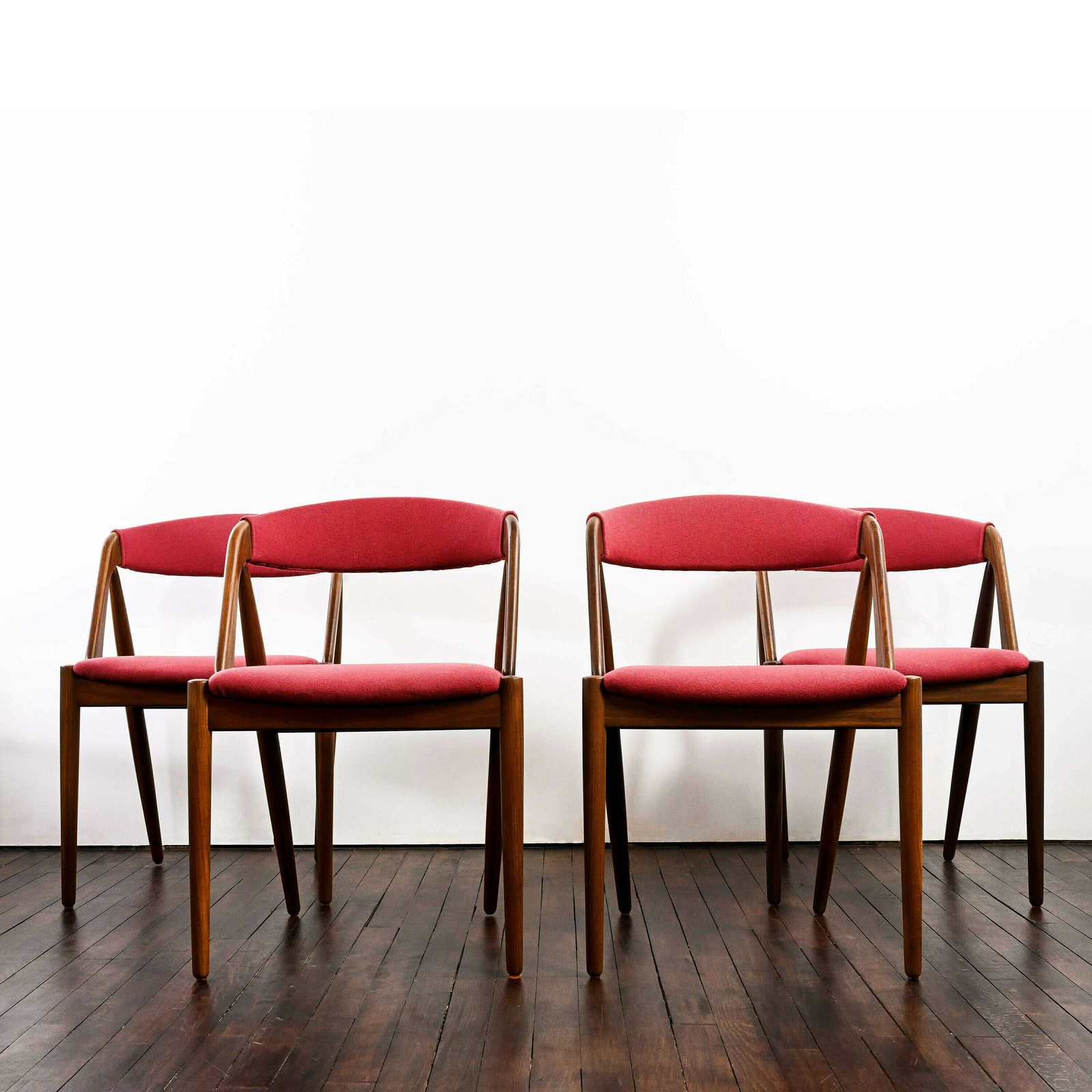 Set Of 4 Kai Kristiansen Teak Chairs Model 31