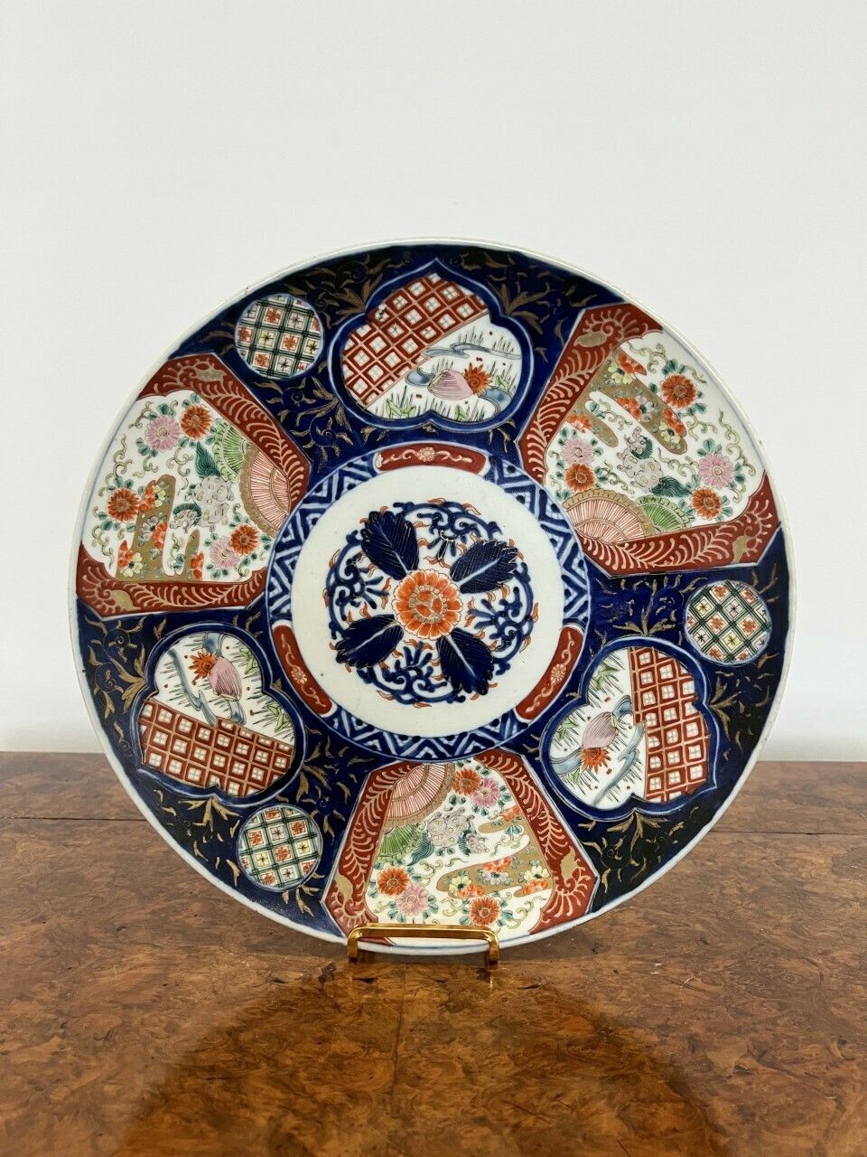 Quality Pair Of Antique Japanese Imari Chargers photo furniture