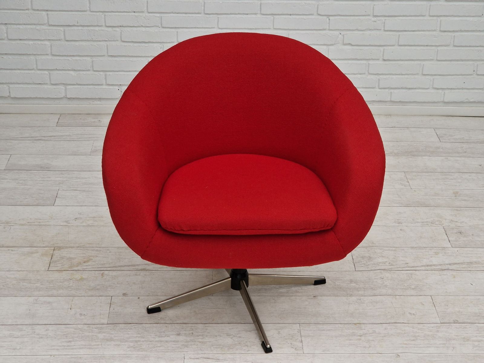 1960s, Scandinavian Design By Karl Eric Klote, Swivel Lounge Chair, Furniture Wool. photo for sale