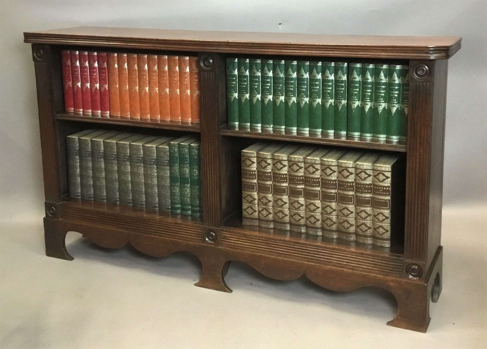 photo vinterior Handsome Regency Country House Mahogany Open Bookcase