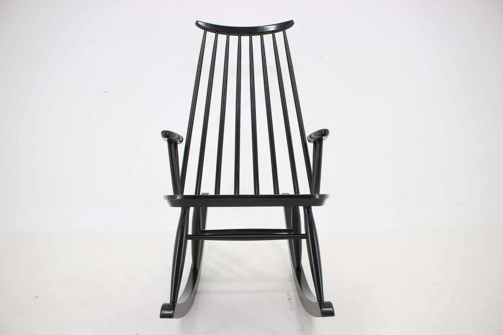 1960s Varjosen Puunjalostus Beech Rocking Chair Finland photo furniture