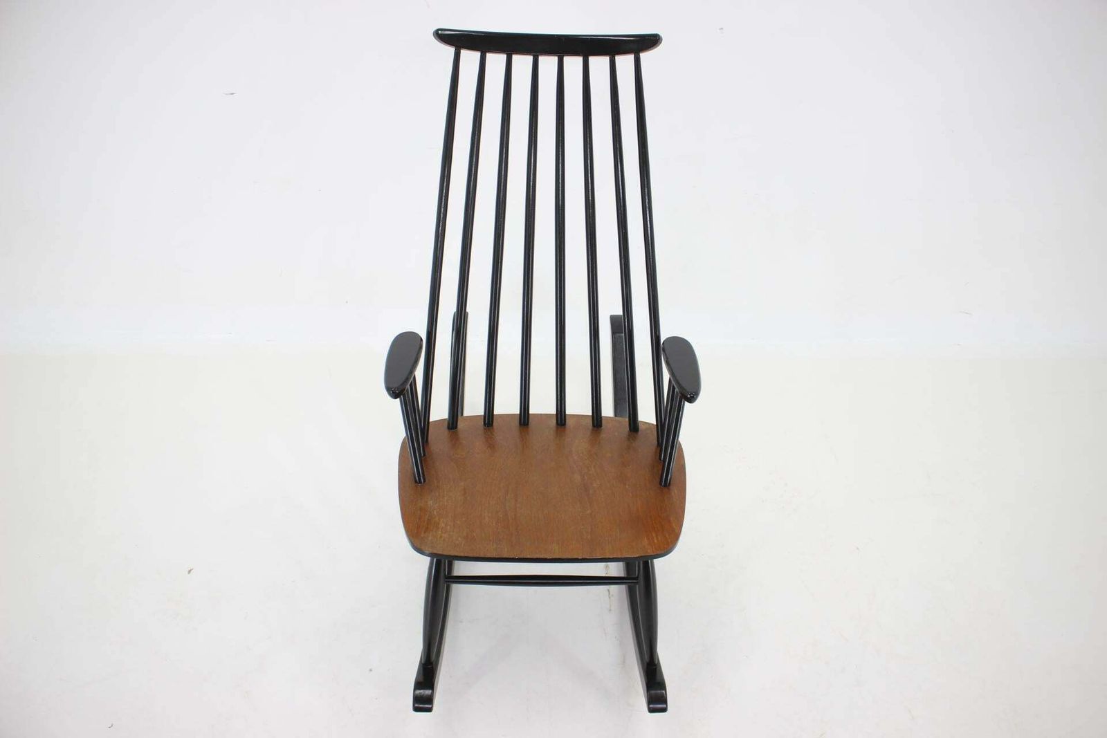 1960s Varjosen Puunjalostus Beech Rocking Chair Finland photo for sale