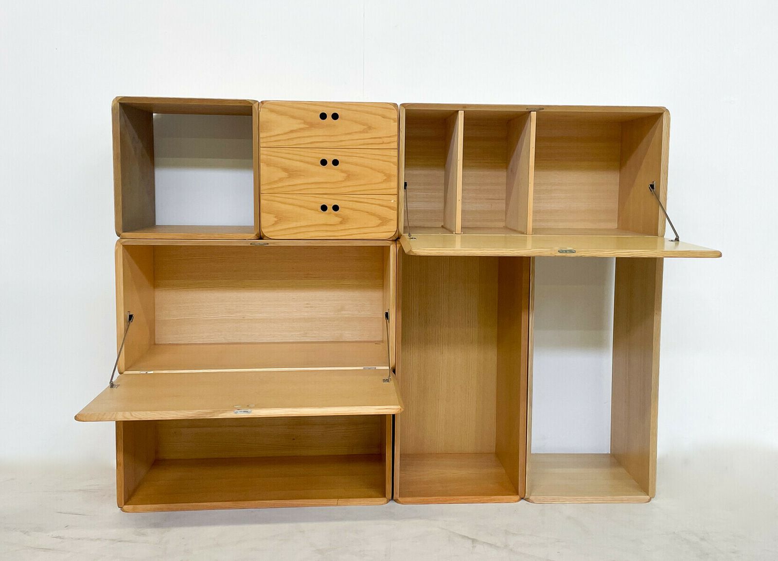 Set Of Modular Wooden Cubes By Derk Jan De Vries photo for sale