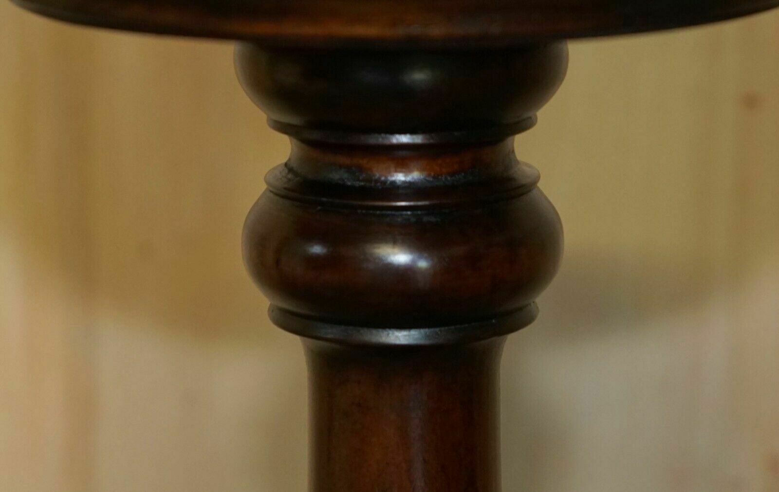 Vintage English Carved Mahogany Pedestal Jardiniere Column Display Plant Stand photo Home Decor