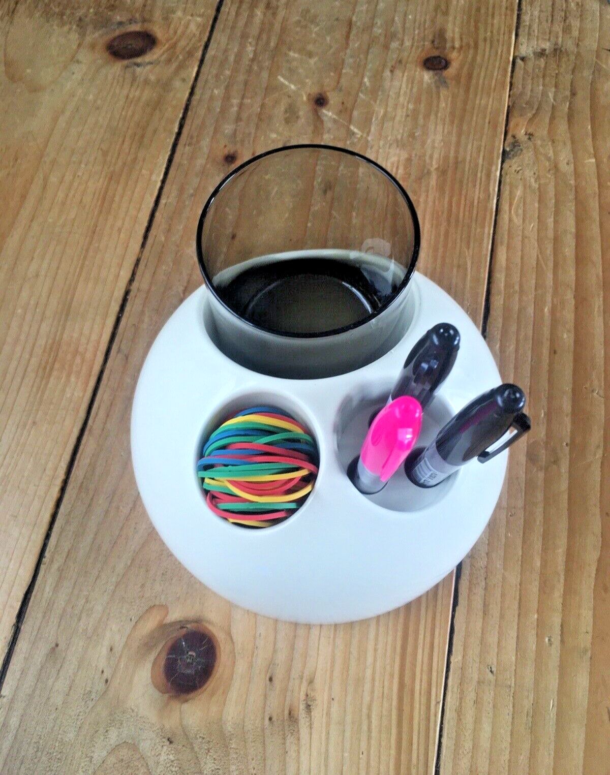 photo for sale Mid Century 60's Plastic Space Age Gedy Italy Makio Hasuike 70's Desk Tidy Retro