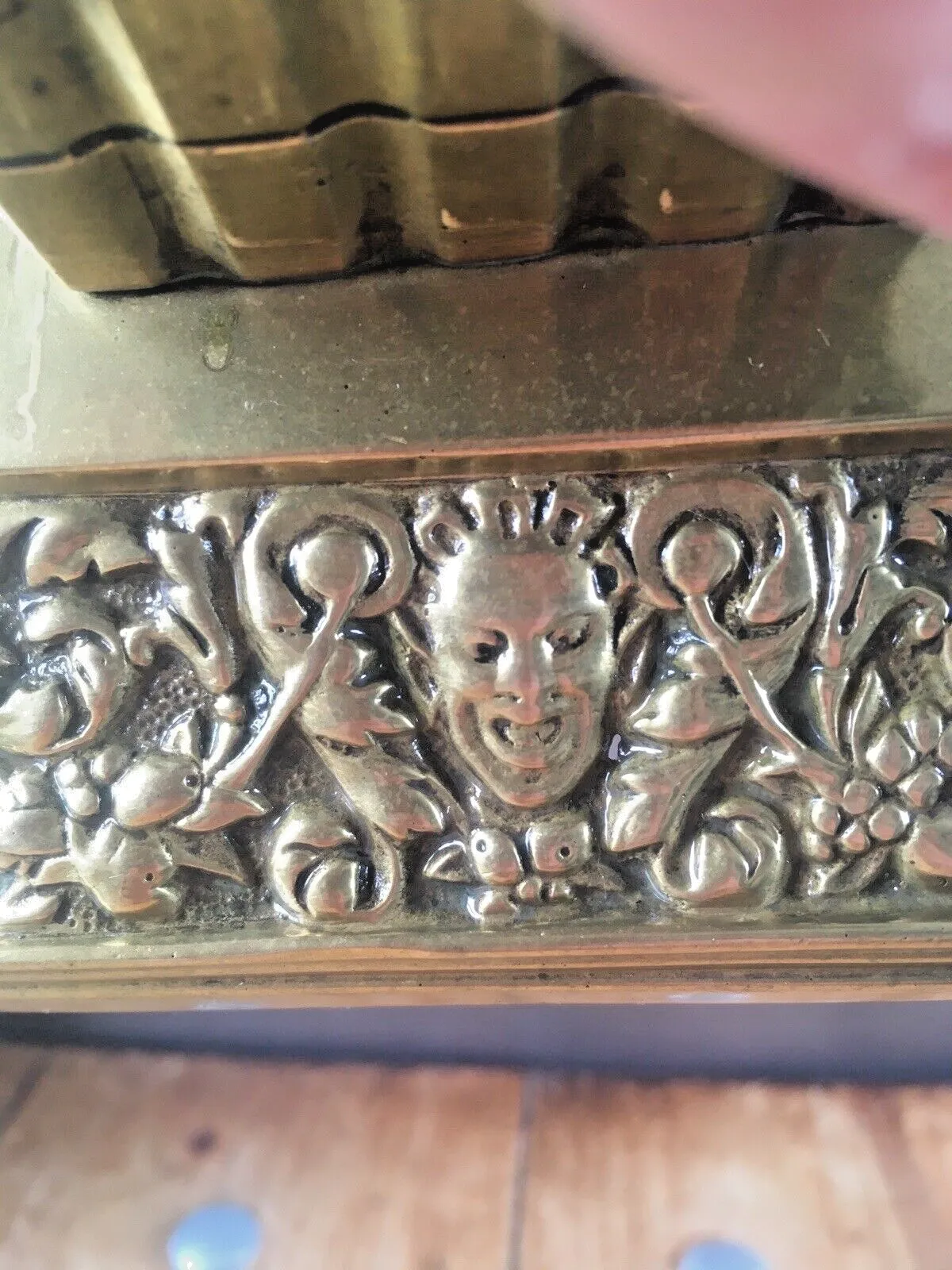 photo vintage Quality Antique William Tonks & Sons Brass Inkwell Office Desk Accessory Prop
