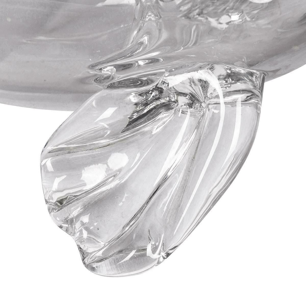 photo furniture 20th Century Saint Louis Crystal Fish By Jean Sala, (1895 1976)