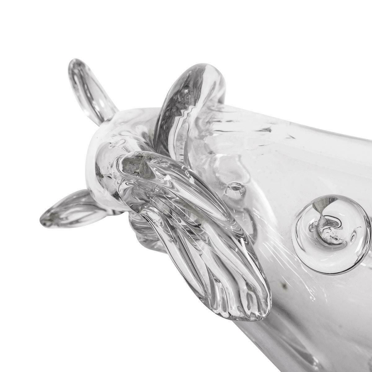 photo vinterior 20th Century Saint Louis Crystal Fish By Jean Sala, (1895 1976)
