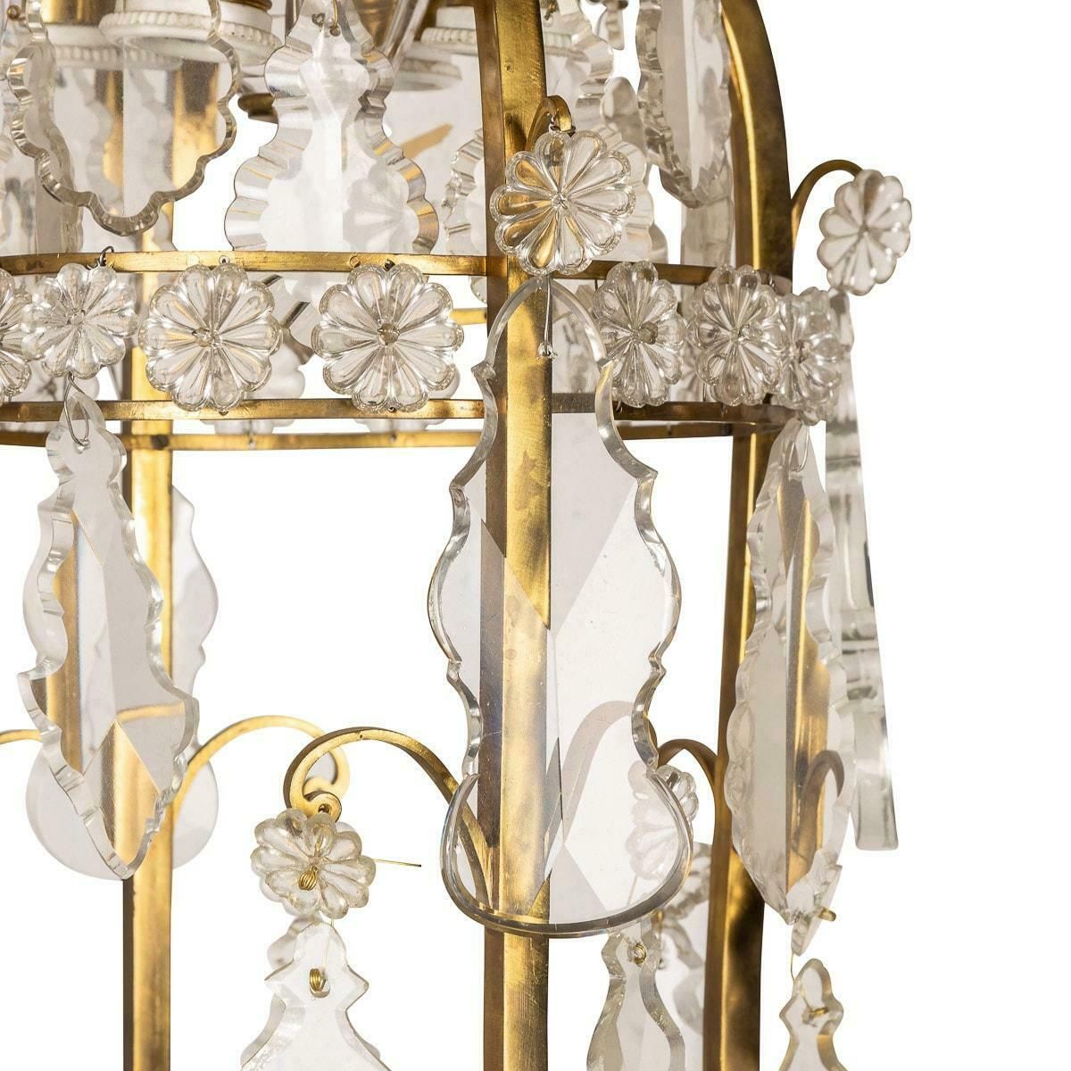 19th Century French Ormolu & Cut Crystal Chandelier, C.1860 photo buy