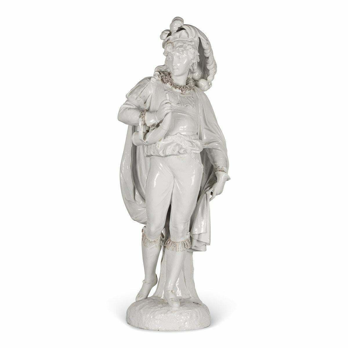 19th Century Capodimonte White Porcelain Figures, C.1890 photo vinterior