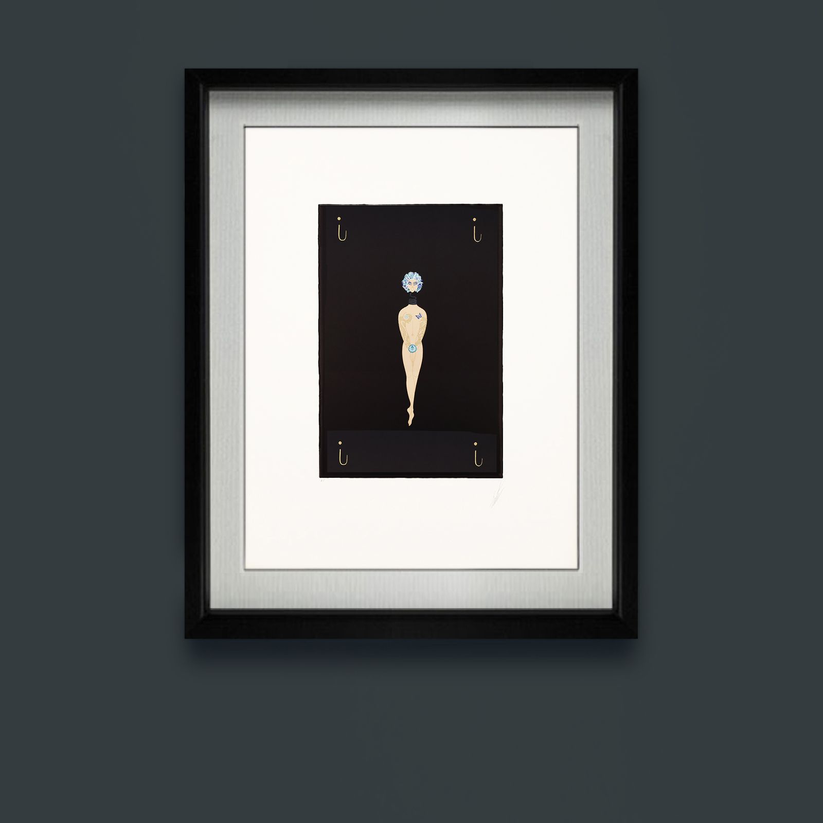 photo for sale Rare Artist Proof Letter ‘I’ Erté (Romain De Tirtoff)  Alphabet Limited Edition Serigraph Print From 1976