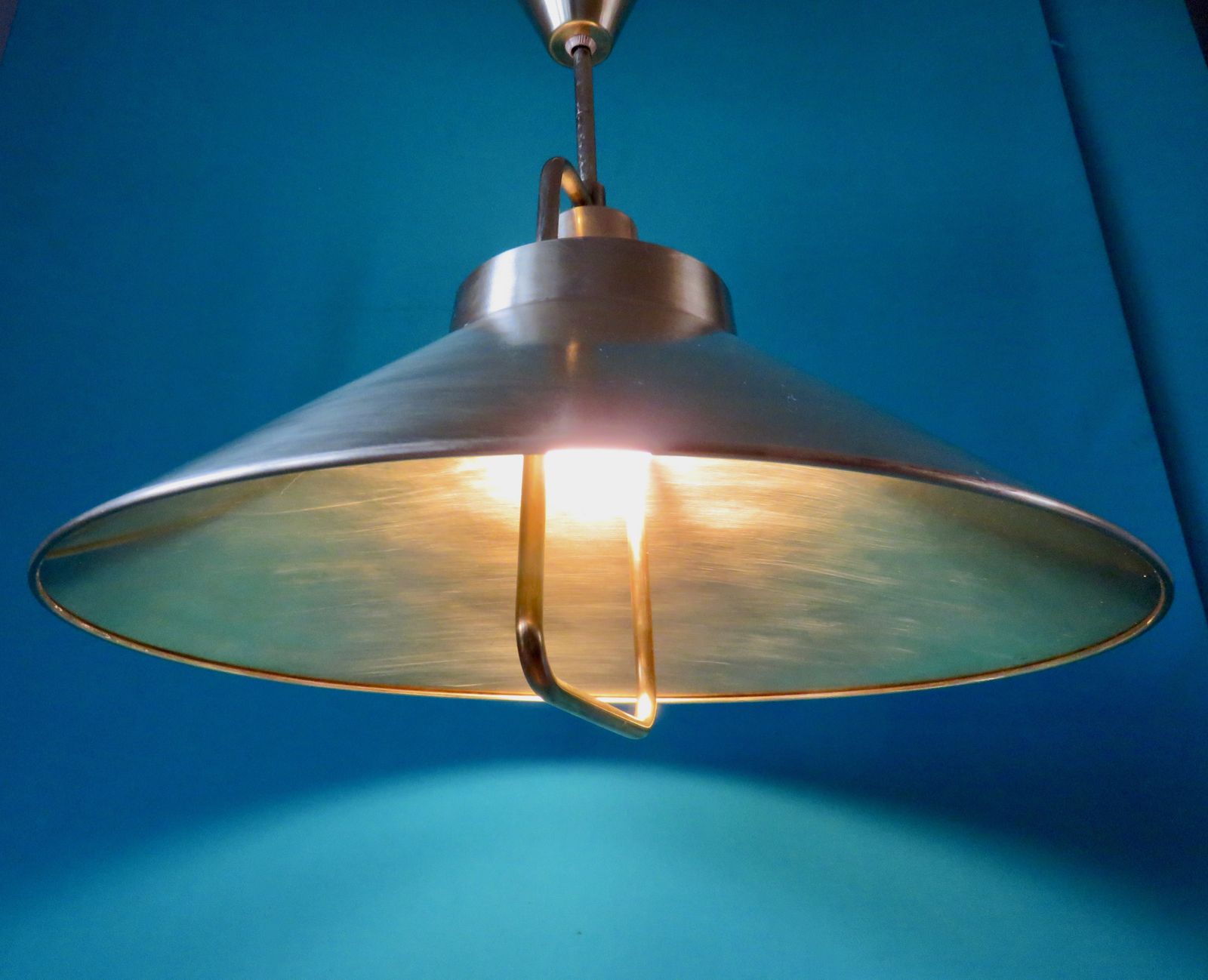 Brass Suspension By Frits Schlegel By Lyfa. Denmark 1967 photo vintage