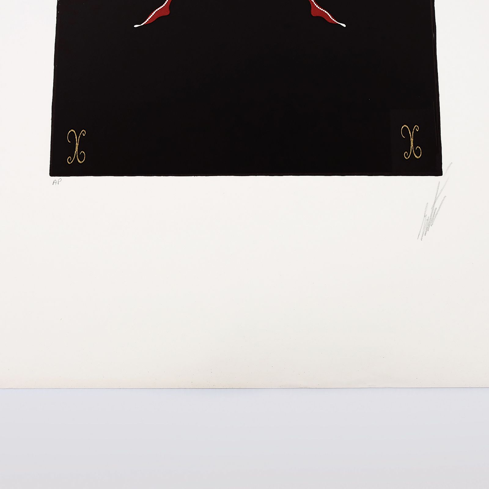 Rare Artist Proof Letter ‘X’ Erté (Romain De Tirtoff)  Alphabet Limited Edition Serigraph Print From 1976 photo 1750.0