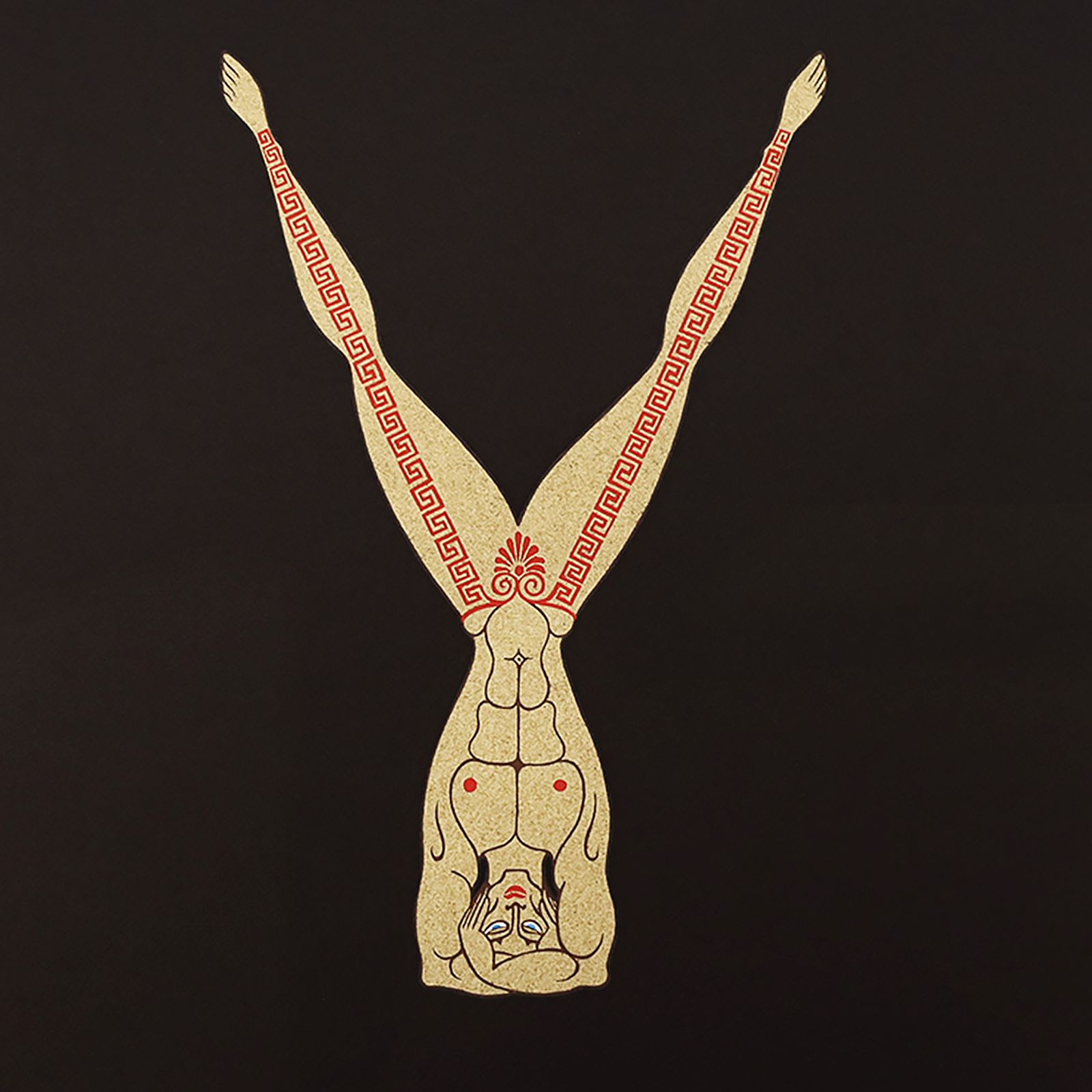 Rare Artist Proof Letter ‘Y’ Erté (Romain De Tirtoff)  Alphabet Limited Edition Serigraph Print From 1976