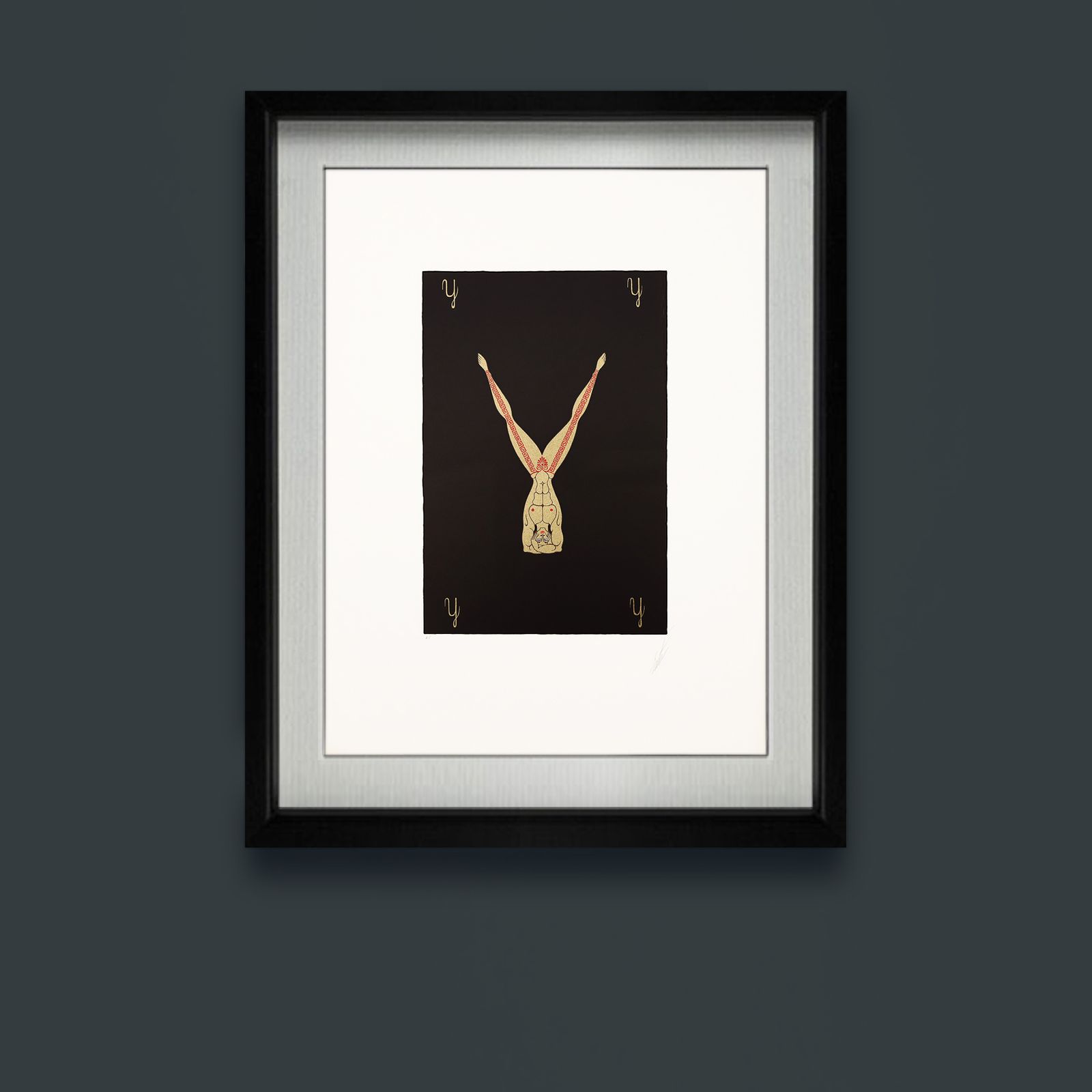 Rare Artist Proof Letter ‘Y’ Erté (Romain De Tirtoff)  Alphabet Limited Edition Serigraph Print From 1976 photo vinterior