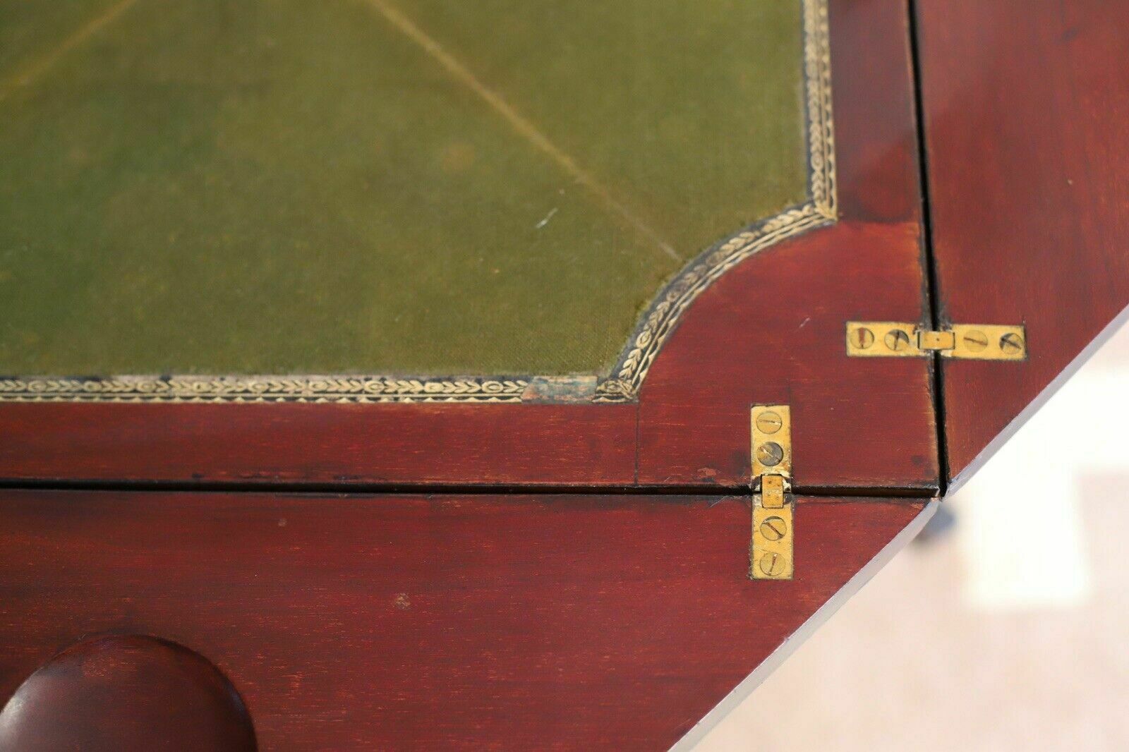 An Edwardian Mahogany Envelope Card Table By Allen & Appleyard photo vintage