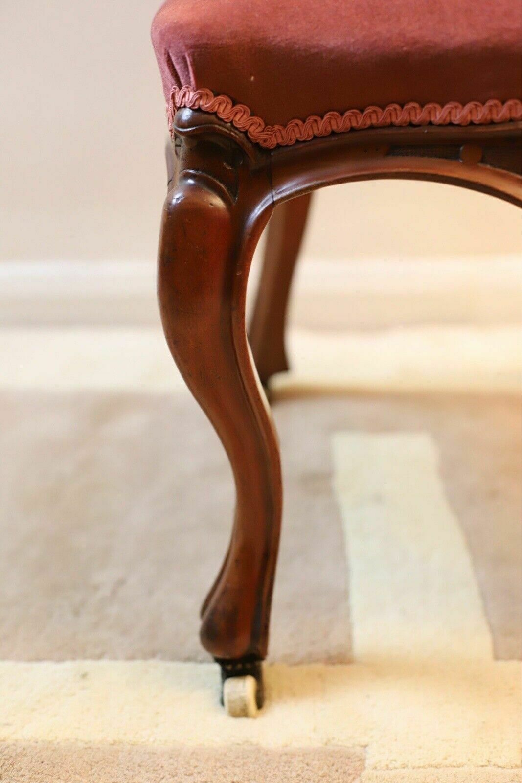 A 19th Century Continental Carved Walnut Show Frame Dining Chair photo buy