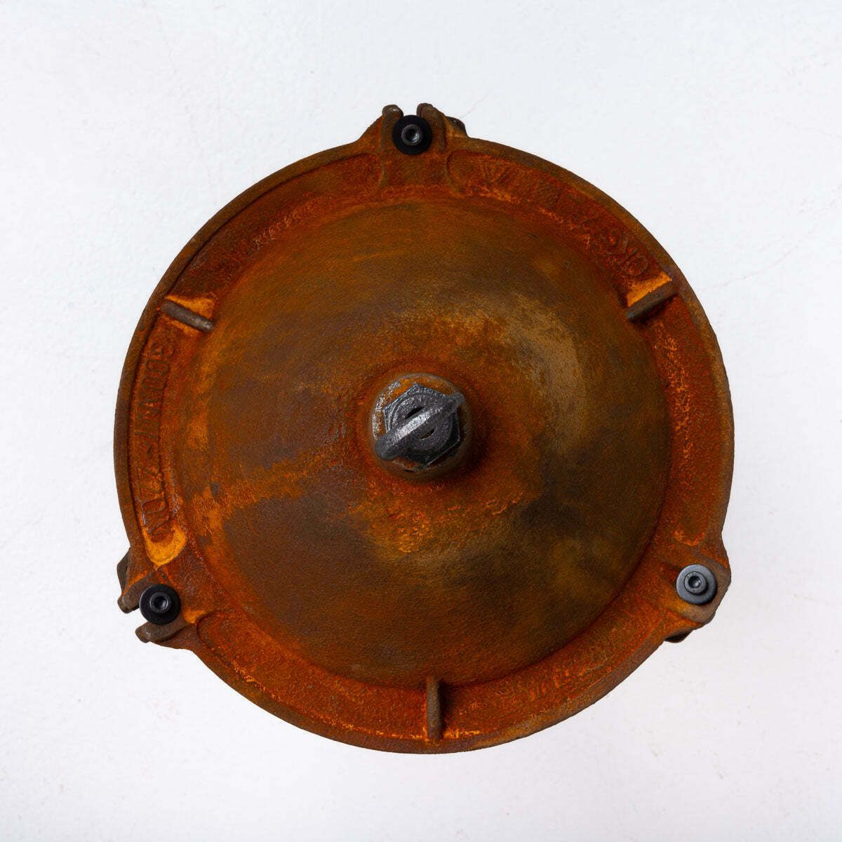 Xl Extreme Rusted Industrial Pendant Lights With Prismatic Glass photo vinterior