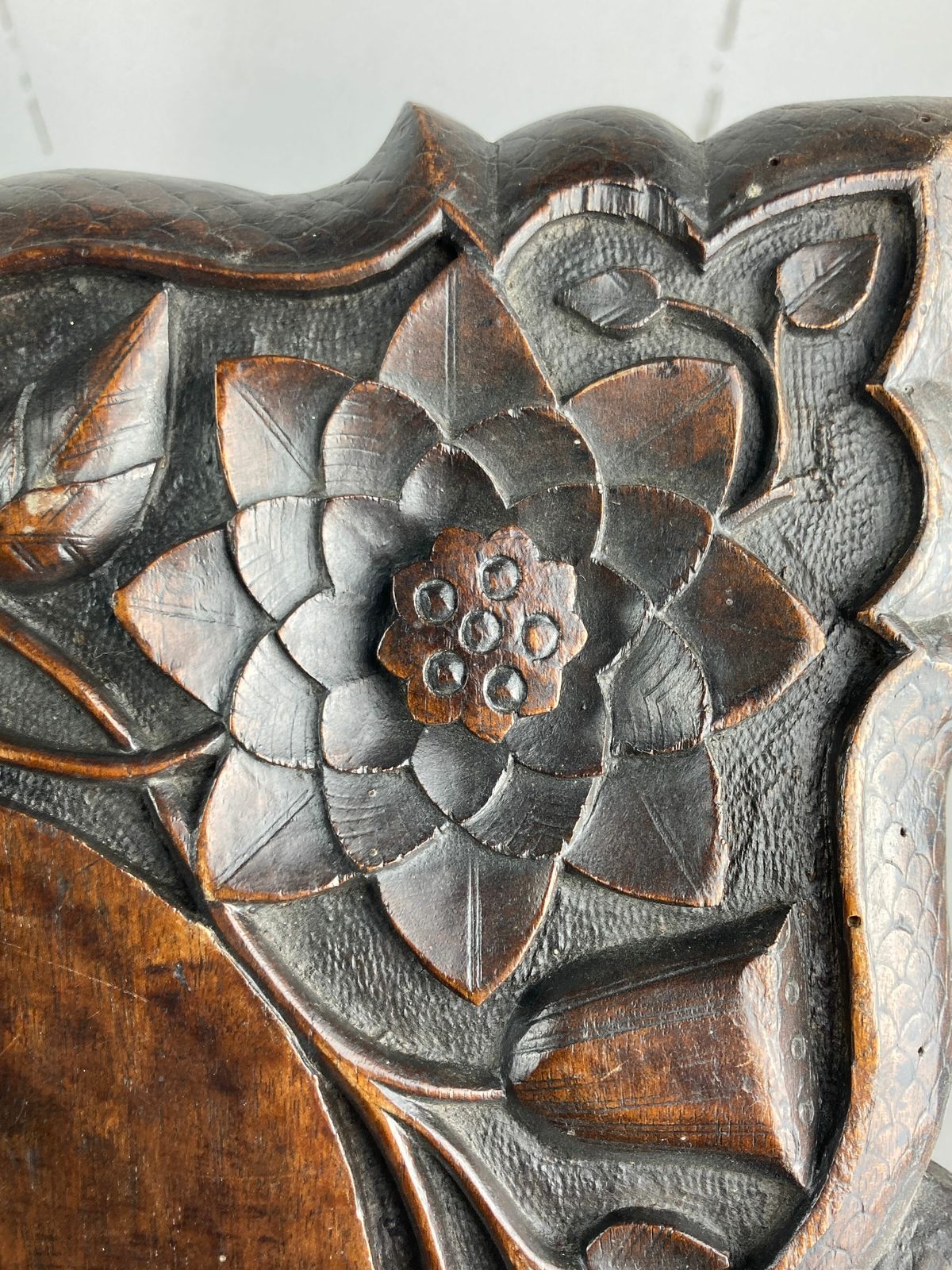 Arts And Crafts Hand Carved Pedestal, England Ca 1880 photo furniture