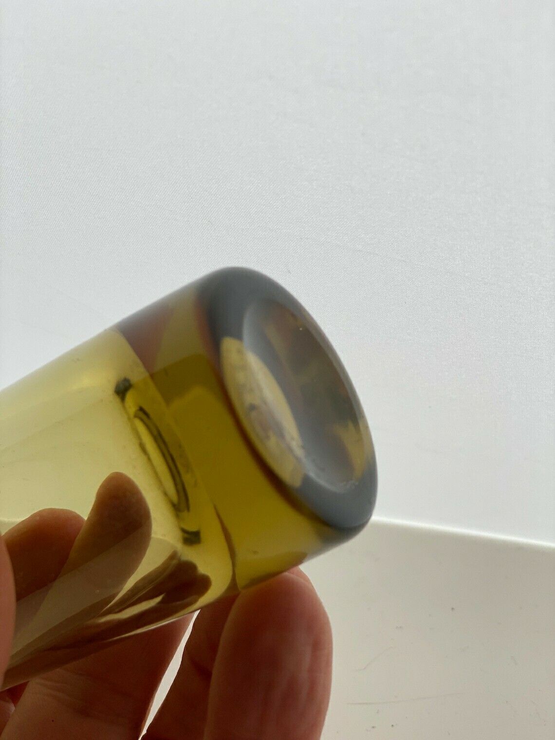 Per Lütken Holmegaard 1960s Scandinavian Glass Chimney Vase photo Home Decor