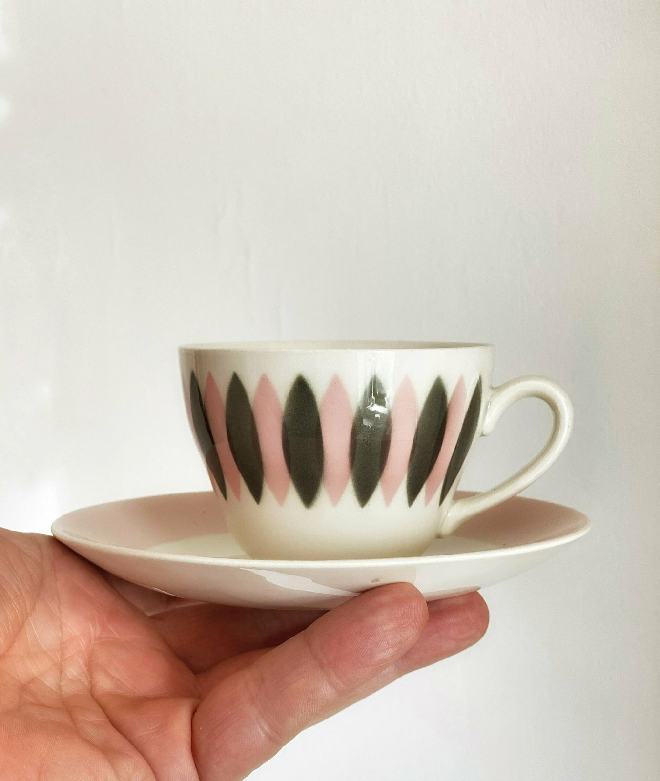 photo for sale Royal Copenhagen Aluminia ‘Ida’ Coffee Cups 1959
