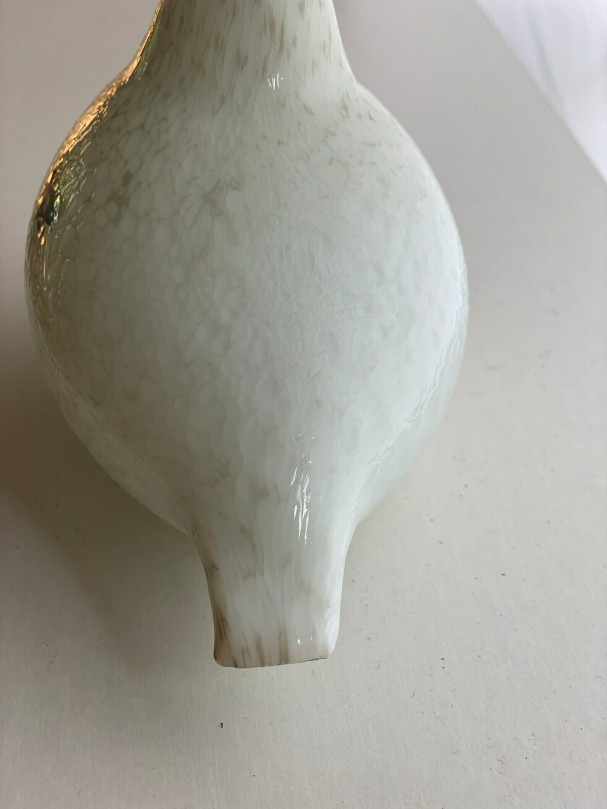 Iittala Birds By Toikka Riekko Willow Grouse White With Beige Spots Clear Head photo for sale