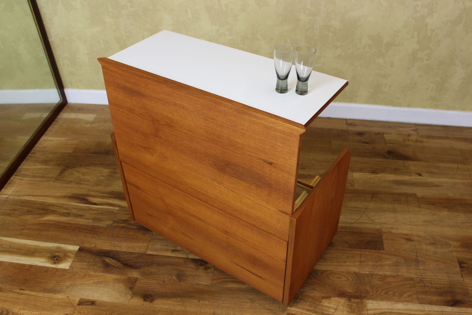 Rare White & Newton Teak Bar Cocktail Box C1965 By Phillip Hussey photo 750.0