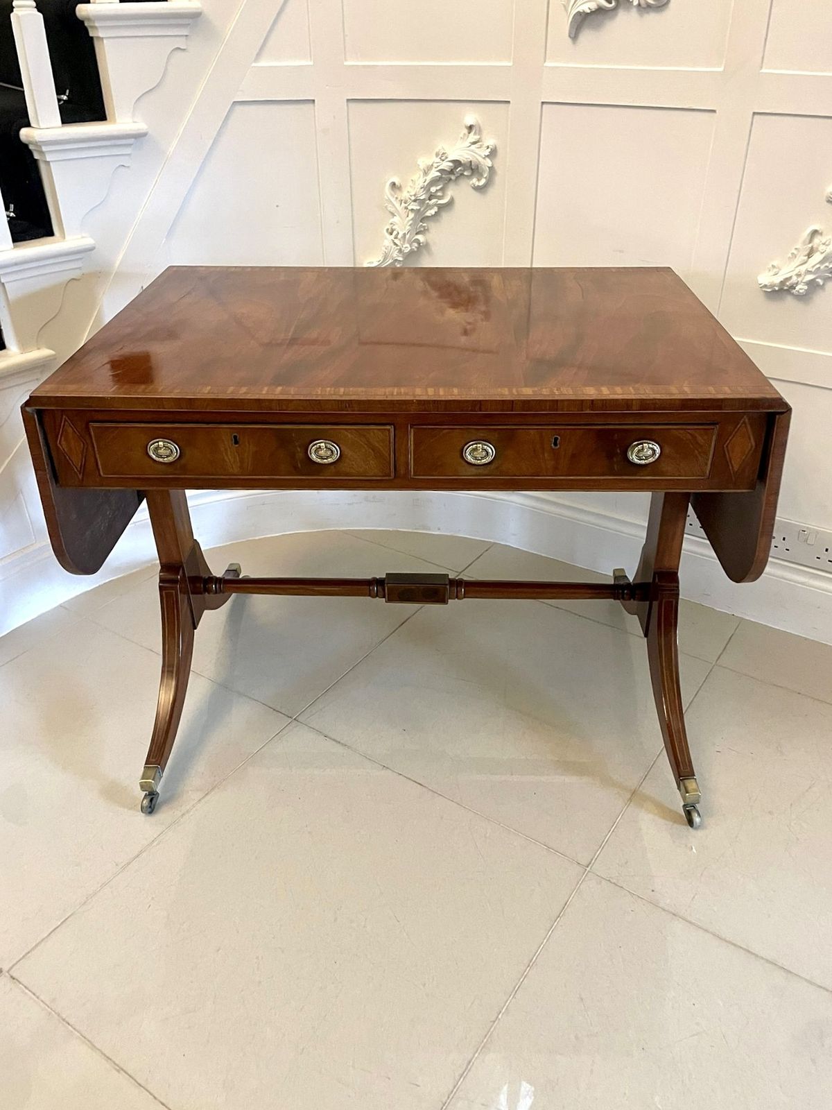 Outstanding Antique Early 20th Century Freestanding Mahogany Table photo 2995.0