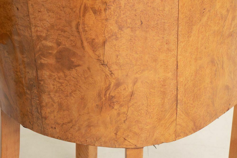 Pair Of Burr Maple British Art Deco Salon Chairs By Hille C.1930 photo 2250.0