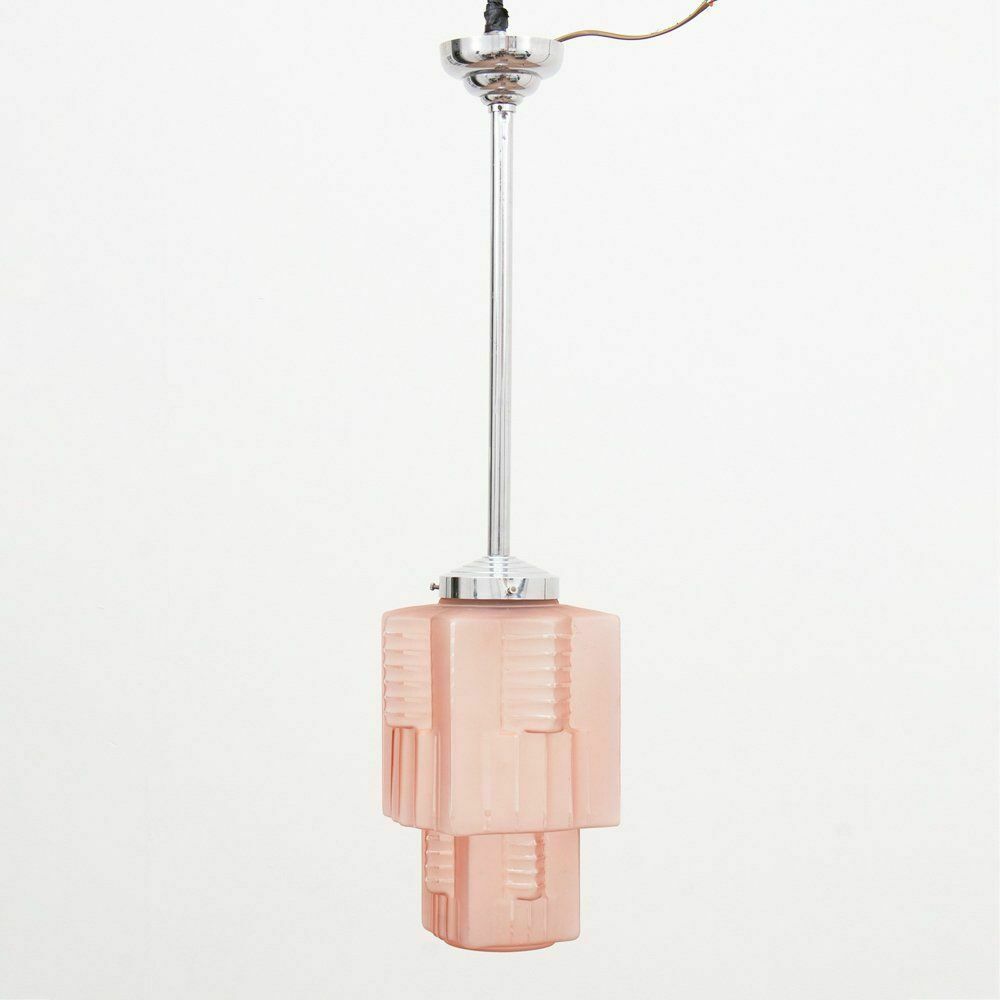 Large British Art Deco Ceiling Pendant C.1930 photo furniture