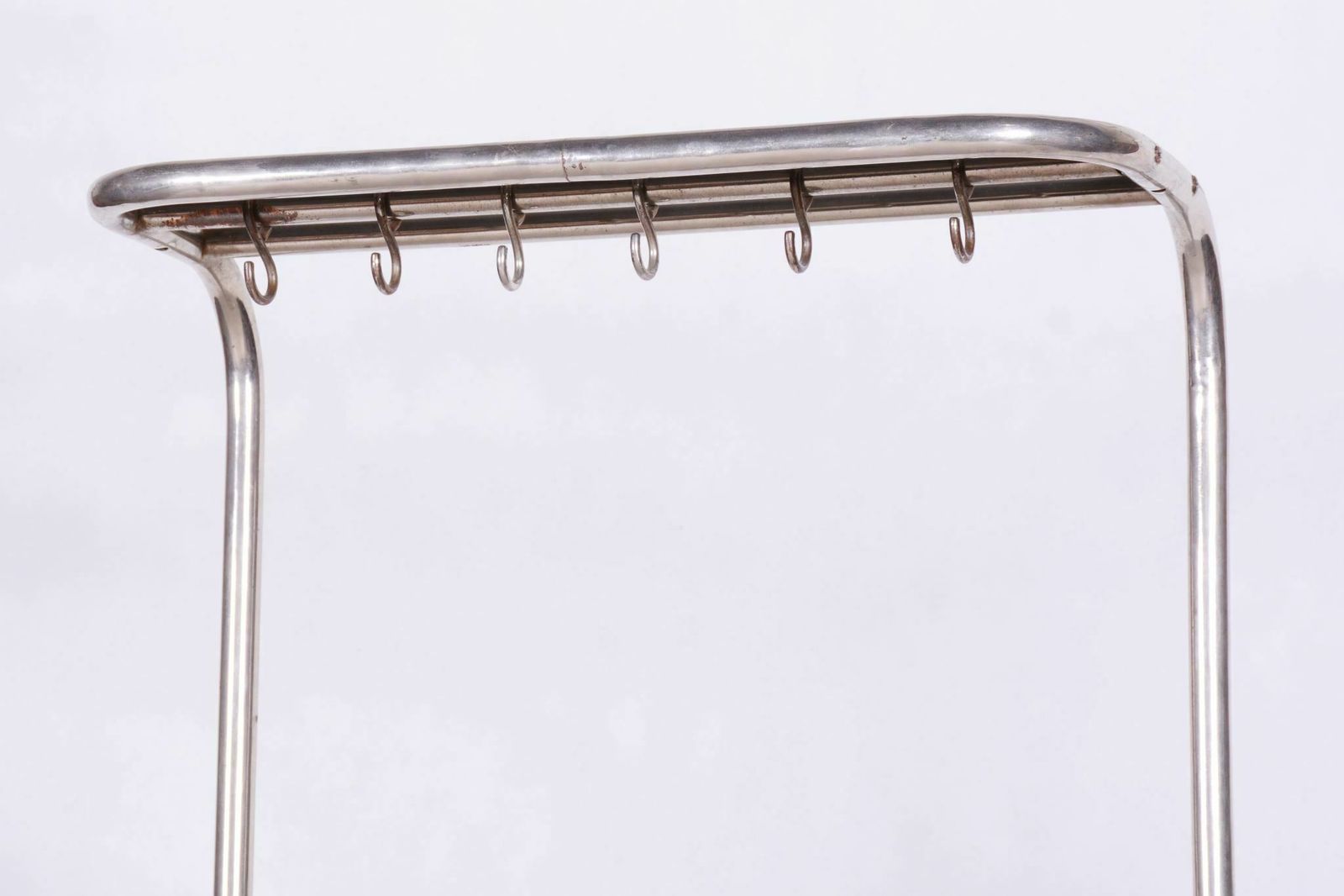 Original Bauhaus Dressing Room Wall, Chrome Plated Steel, Czechia, 1930s photo buy