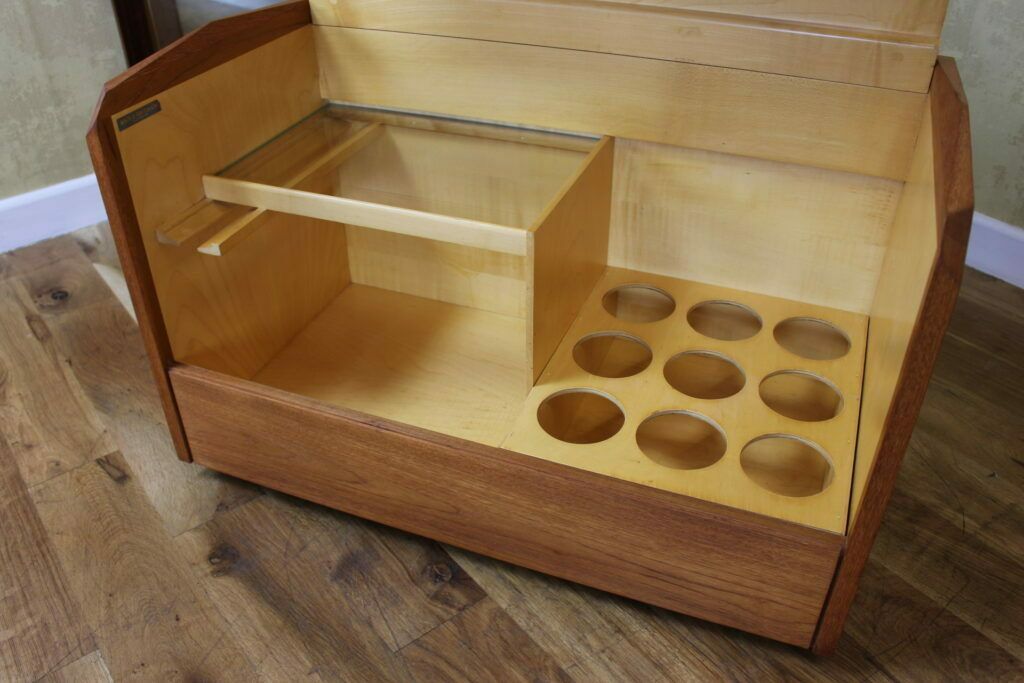Rare White & Newton Teak Bar Cocktail Box C1965 By Phillip Hussey photo buy