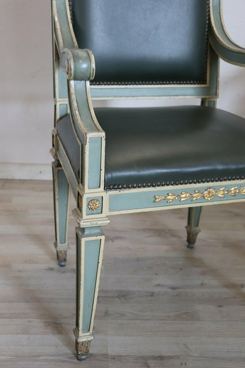 Lacquered Wood Armchairs, 1930s, Set Of 2 photo vintage
