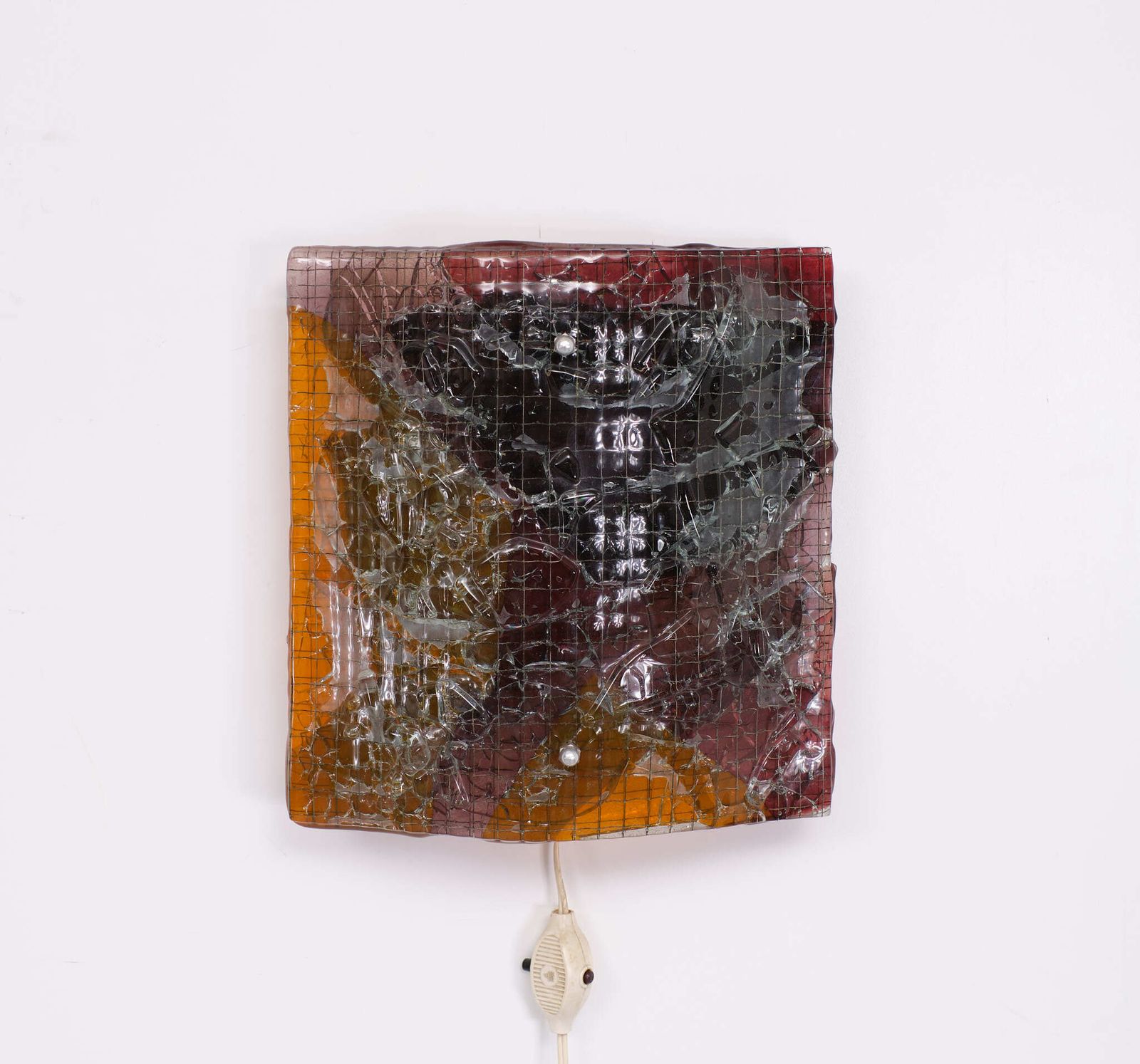 Art Glass Studio "Van Tetterode" In Amsterdam Wall Lamp, 1950s
