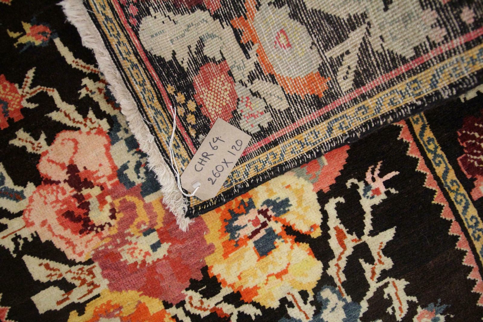 2900.0 Antique Rug Caucasian Karabagh, Handmade Carpet Oriental Rug, Floral Area Rugs photo